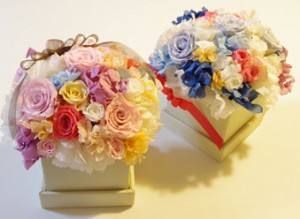 プリザーブドフラワー　披露宴贈呈ギフト