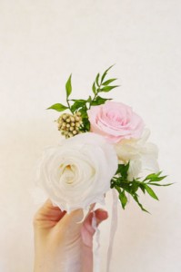 プリザーブドフラワー　ブートニア