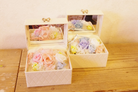 プリザーブド　ジュエリーボックス