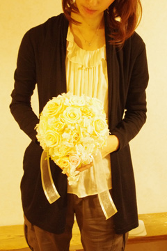 プリザーブドフラワー　ティアドロップブーケ