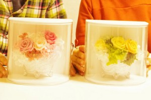 プリザーブドフラワー　手作り贈呈品