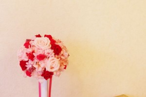 プリザーブドフラワー　ラウンドブーケ